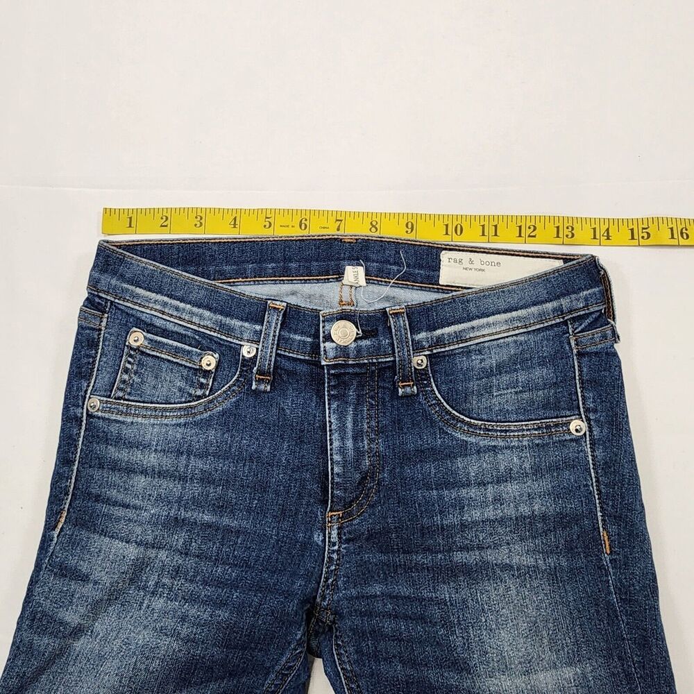 Rag & Bone Women's Blue Denim ANKLE SKINNY Jeans Size 26 - Picture 8 of 12